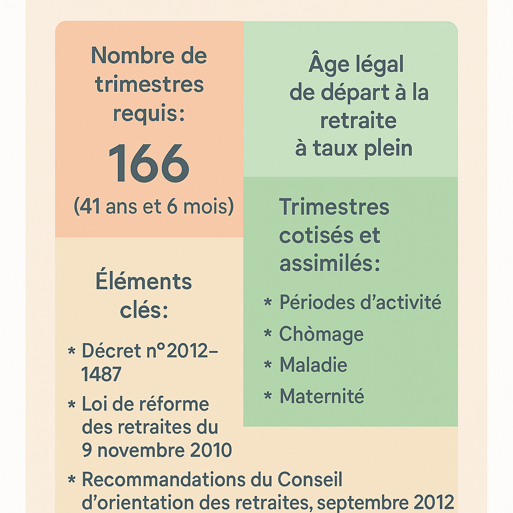 Quel est le nombre exact de trimestres à valider pour obtenir le taux plein si l’on est né en 1956 ?