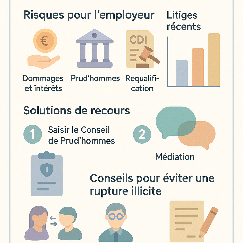 Quels risques et solutions en cas de rupture abusive d’un CDD ?