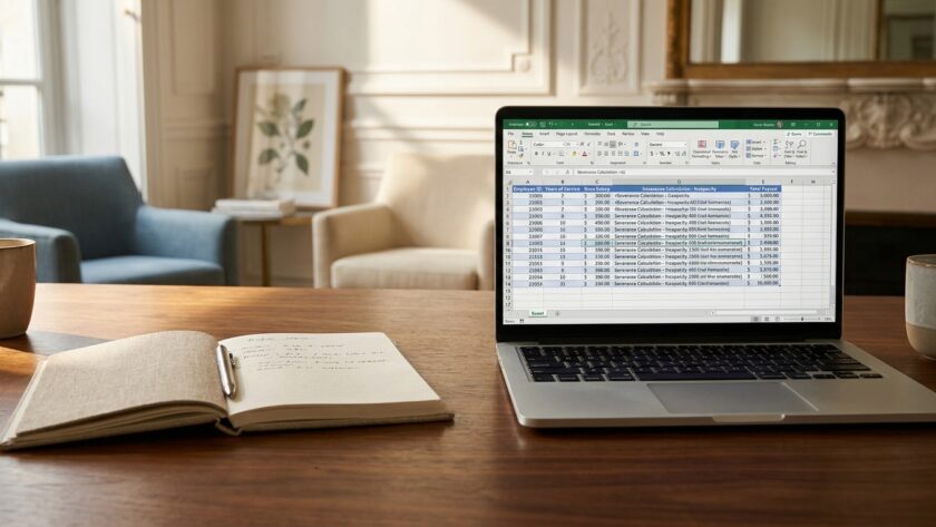Comment calculer l'indemnité de licenciement pour inaptitude avec un tableau Excel ?